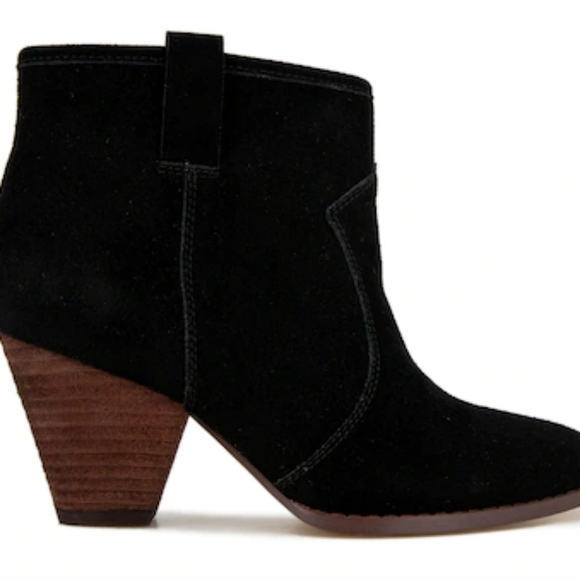 Splendid Eloise black suede bootie boots 6.5 - Picture 2 of 6